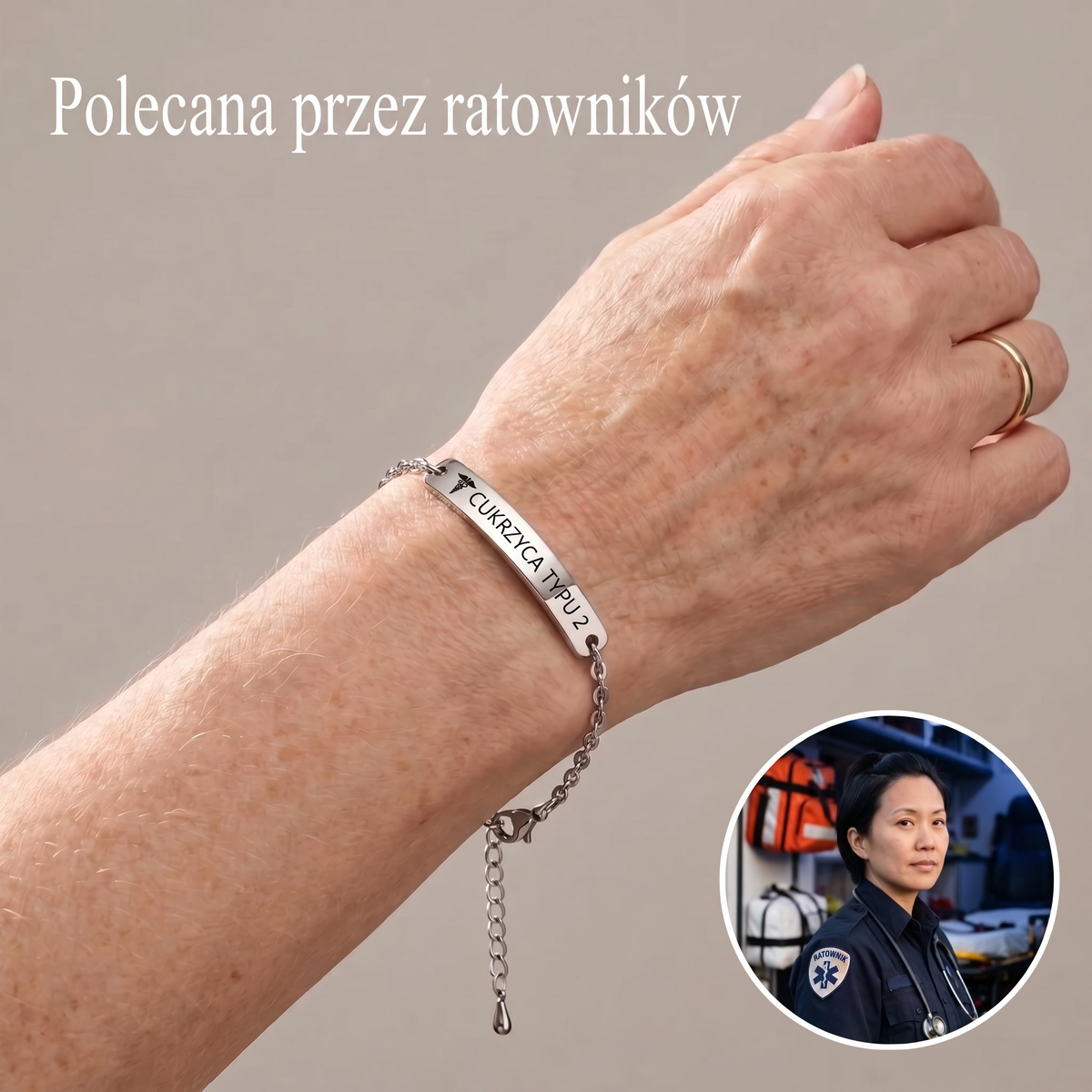 Bransoletka łańcuszkowa – Cukrzyca