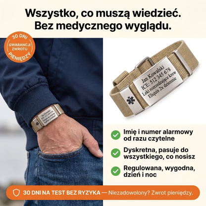 Bransoletka Medy z osobistym grawerem ID