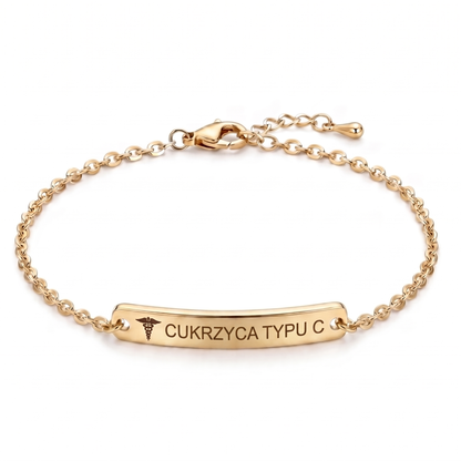 Bransoletka łańcuszkowa – Cukrzyca