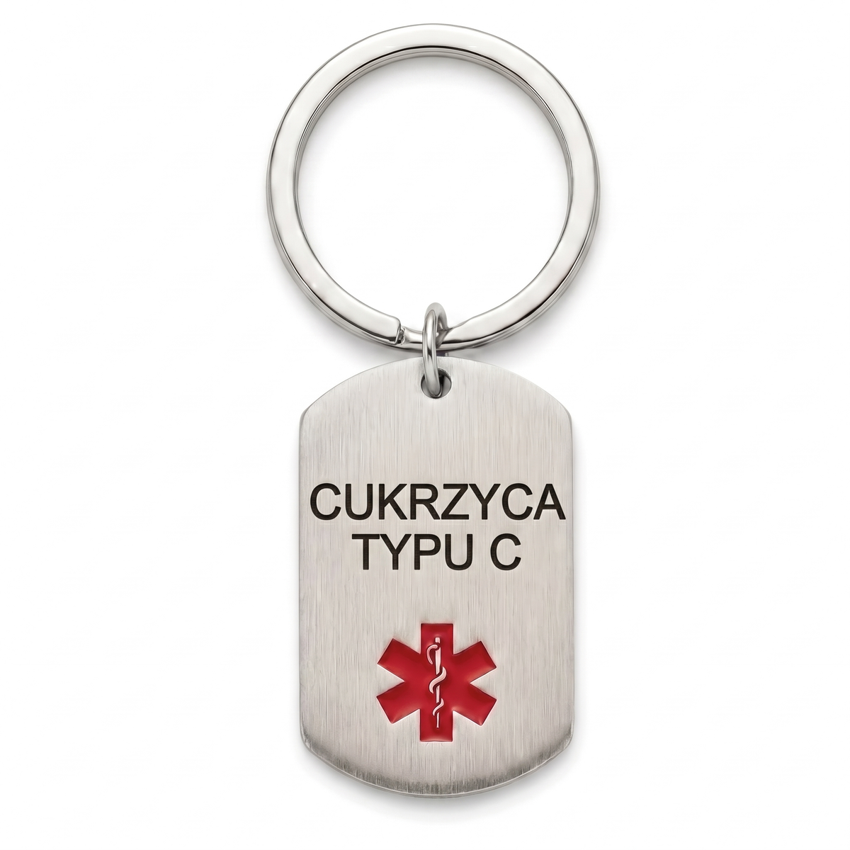 Brelok Cukrzyca srebrny